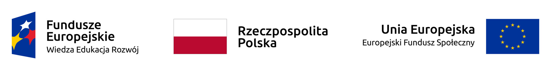 Logotyp Fundusze Europejskie Rzeczpospolita Polska Unia Europejska